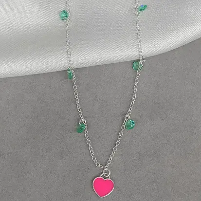 GARGANTILHA TIFFANY ROSA NEON ZIRCONIAS